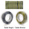 fil3dval bobina pla color mágico bicolor seda negro - seda bronce