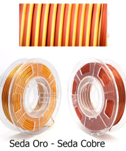 fil3dval bobina pla color mágico bicolor seda oro - seda cobre