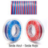 fil3dval bobina pla color mágico bicolor seda azul - seda rojo