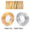 fil3dval bobina pla color mágico bicolor seda oro - seda plata