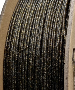 fil3dval bobina pla purpurina negro transparente estrellado