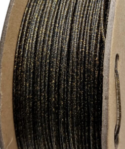 fil3dval bobina pla purpurina negro transparente estrellado