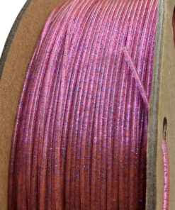 fil3dval bobina pla purpurina rosa transparente estrellado