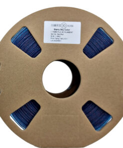 fil3dval bobina pla purpurina azul transparente estrellado