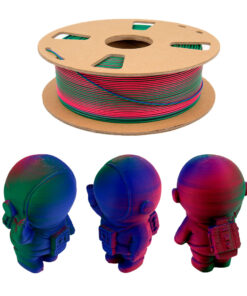 fil3dval bobina pla color mágico tricolor mate rojo-azul-verde