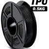filamento TPU FLEXIBLE Negro de 1.75mm fabricado por Sunlu