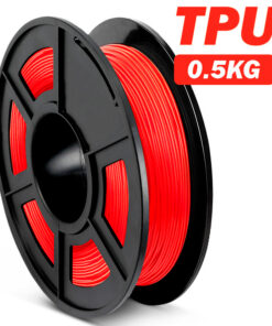 filamento TPU FLEXIBLE Rojo de 1.75mm fabricado por Sunlu