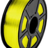 filamento PLA Amarillo transparente de 1.75mm fabricado por Sunlu