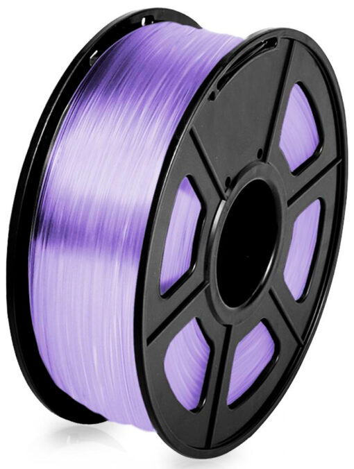 filamento PLA Purpura transparente de 1.75mm fabricado por Sunlu