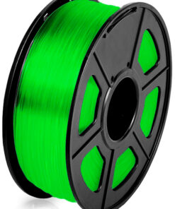 filamento PLA Verde transparente de 1.75mm fabricado por Sunlu