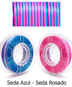fil3dval bobina pla color mágico bicolor seda azul - seda rosado