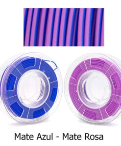 fil3dval bobina pla color mágico bicolor mate azul - mate rosa