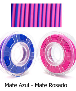 fil3dval bobina pla color mágico bicolor mate azul - mate rosado