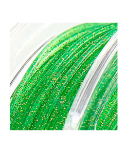 fil3dval bobina pla purpurina verde transparente estrellado