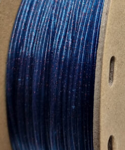 fil3dval bobina pla purpurina azul transparente estrellado